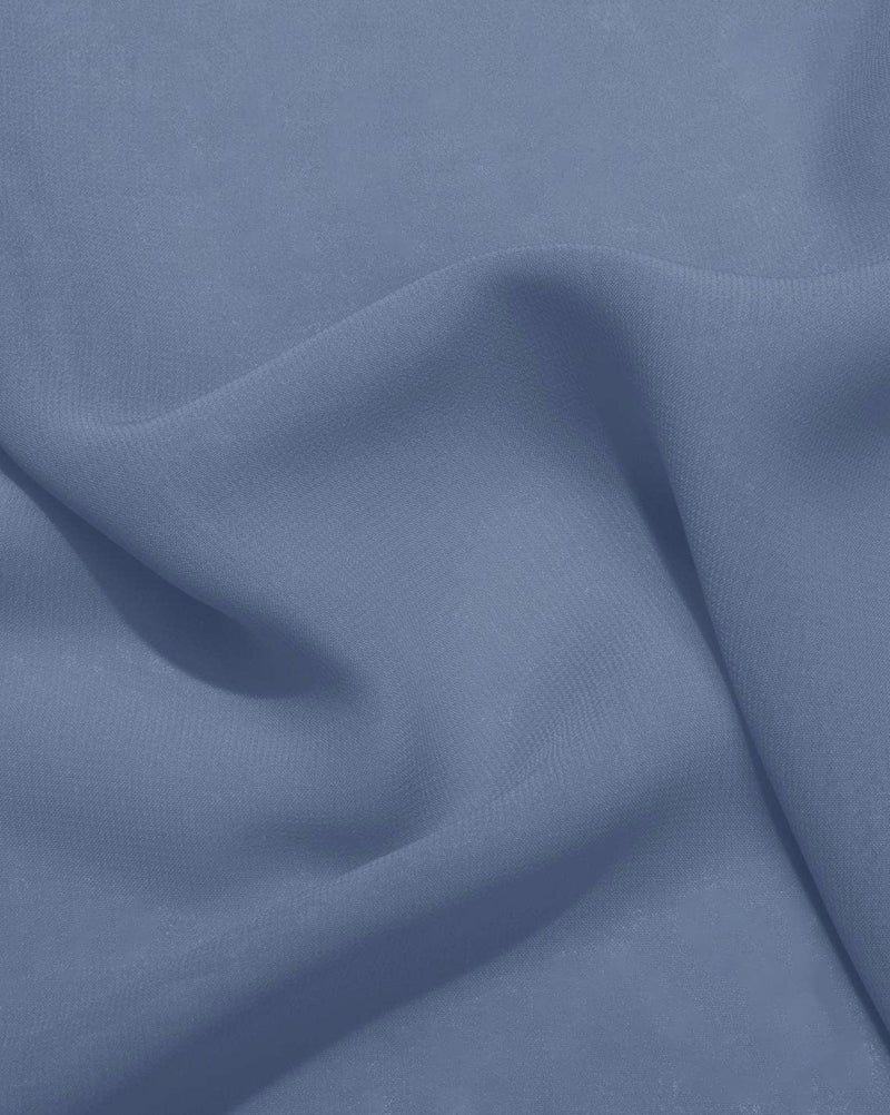 MLMW Dusty Blue Chiffon Fabric by The Yard 10 Yards 60" Wide Wedding Arch Draping Fabric Sheer Material for Party Backdrop Arch Ceiling Decor - Image 4