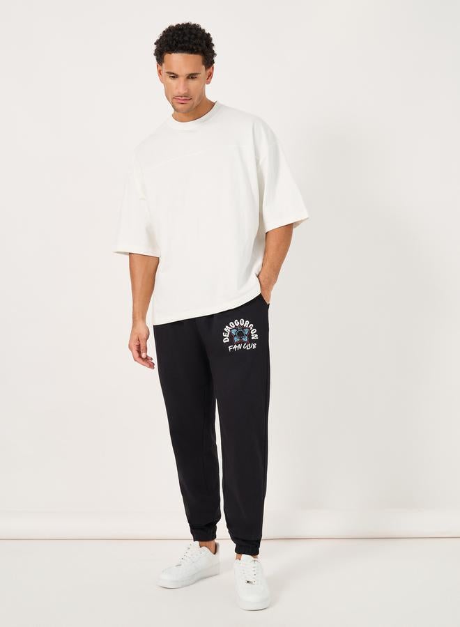 Styli Stranger Things Character Graphic Print Oversized Joggers  - Image 2