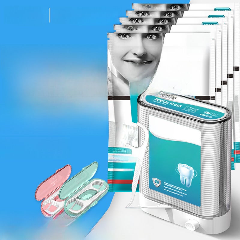 Dental Floss Sticks Ultra-Thin Floss - Disposable Convenience Dental Floss Picks with Storage Box for Home Daily Oral Care & Retail Stocking - Image 2