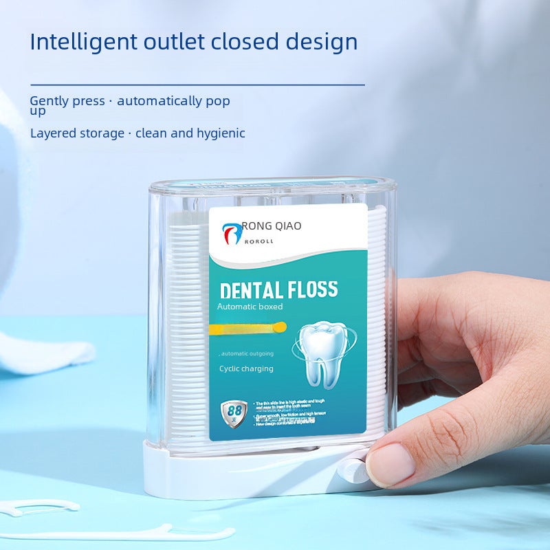 Dental Floss Sticks Ultra-Thin Floss - Disposable Convenience Dental Floss Picks with Storage Box for Home Daily Oral Care & Retail Stocking - Image 3