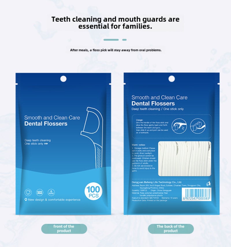 Dental Floss Sticks Ultra-Thin Floss - Disposable Convenience Dental Floss Picks with Storage Box for Home Daily Oral Care & Retail Stocking - Image 1