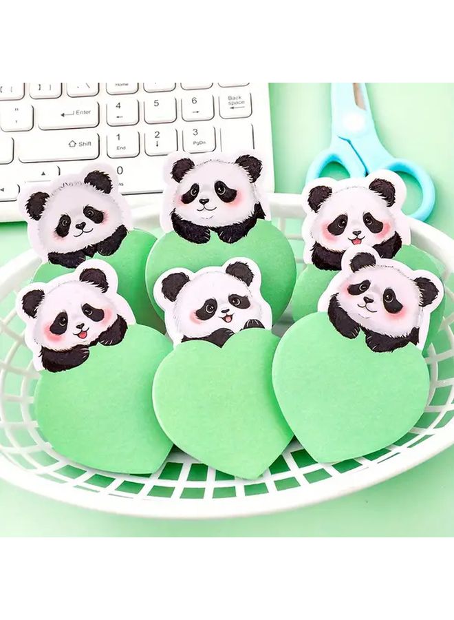 4PCS Creative Panda Sticky Notes Adhesive Reminder Memo Pads - Image 2