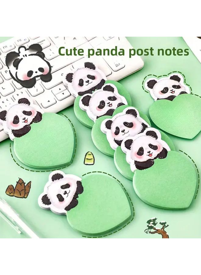 4PCS Creative Panda Sticky Notes Adhesive Reminder Memo Pads - Image 3