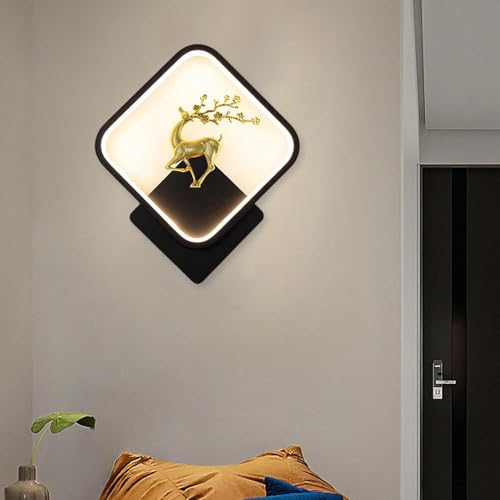 Groeien Abs Plastic Led 3 Color Home Decor Fancy Wall Indoor/Outdoor Decorative Lights For Bedroom,Living Room,Kitchen(Warm+Natural+Coolwhite) (1, Hiran-Square) - Image 3