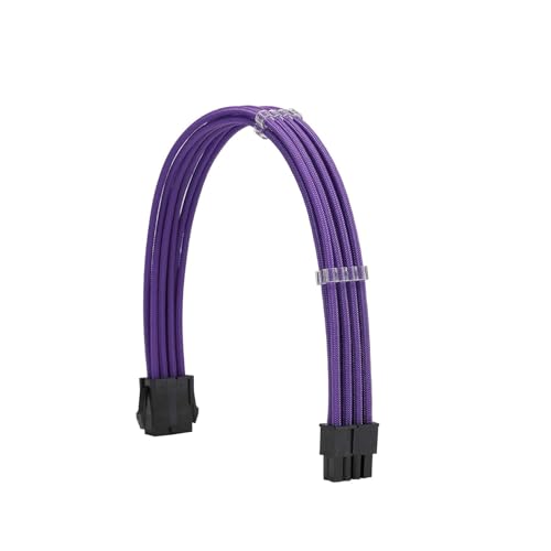 Formulamod Sleeve Extension Power Supply Cable Kit 18AWG ATX 24P+ EPS 8-P+PCI-E8-P with Combs for PSU to Motherboard/GPU (Purple) - Image 4