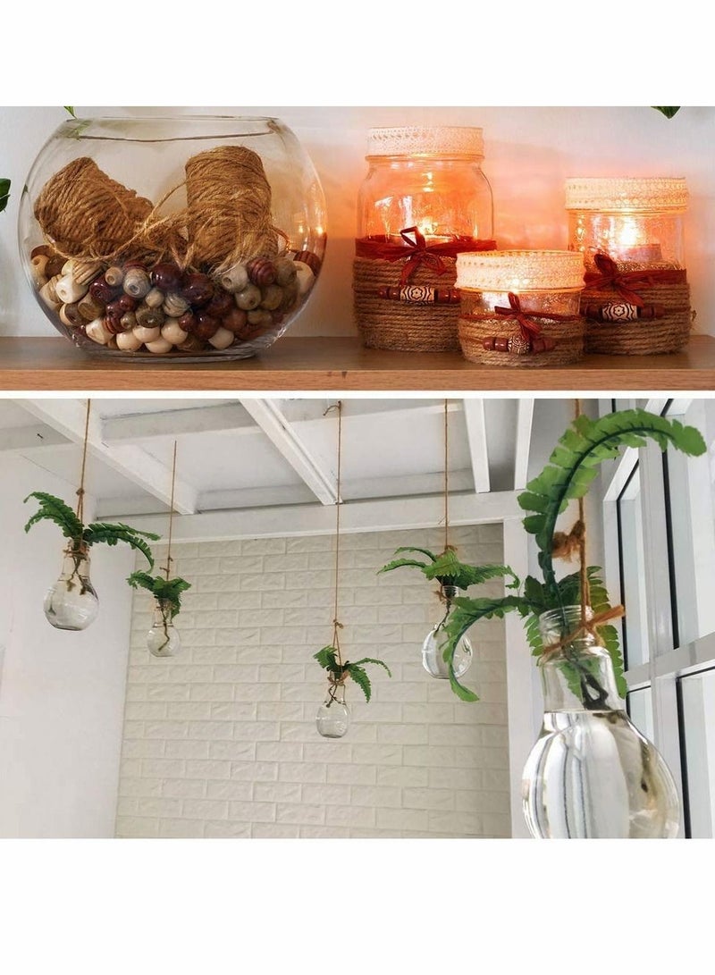 كاست ويف حبل الجوت 333 قدم 3 مم سلسلة خيوط الجوت الطبيعية السميكة لتغليف هدايا الزهور DIY الفنون والحرف اليدوية والديكور وتجميع البستنة وإعادة التدوير - Image 4