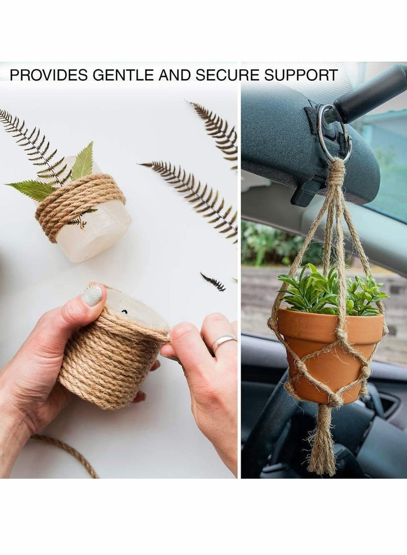 كاست ويف حبل الجوت 333 قدم 3 مم سلسلة خيوط الجوت الطبيعية السميكة لتغليف هدايا الزهور DIY الفنون والحرف اليدوية والديكور وتجميع البستنة وإعادة التدوير - Image 5