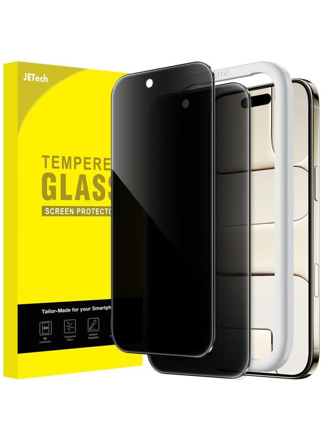 Jetech Privacy Screen Protector for iPhone Air, Anti-Spy Tempered Glass Film with Easy Installation Tool, 6.5-Inch Display, 2-Pack - Image 1