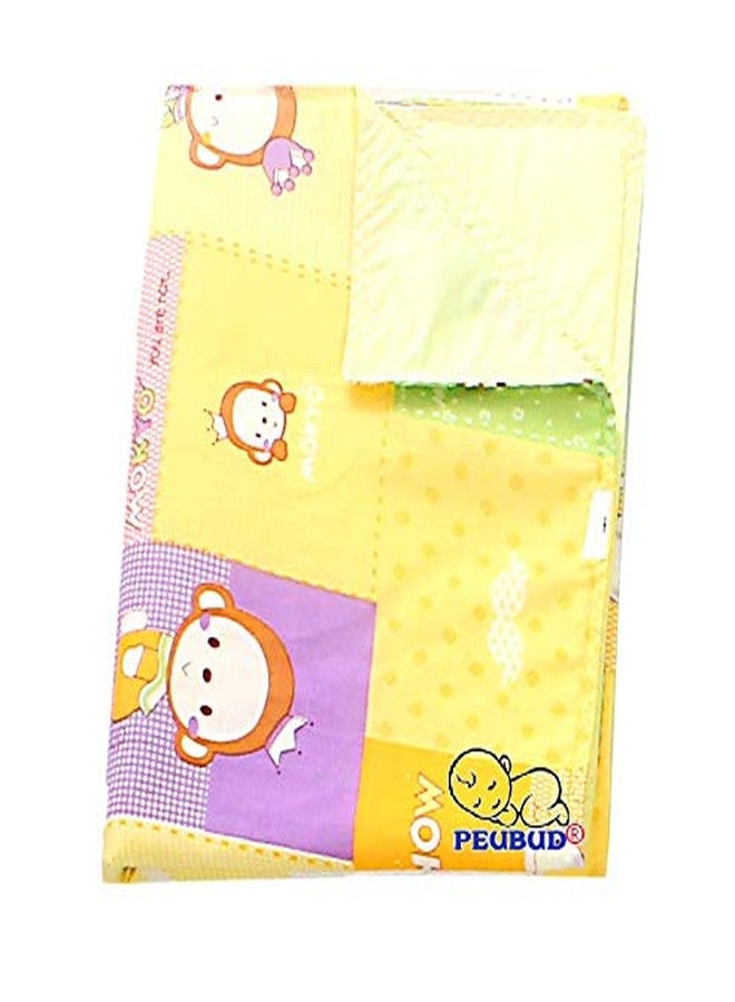 Peubud Cotton Sheets for Babies/Waterproof Nappy Changing/Bed Protector/Cotton Foam Cushioned Sleeping Mat Pack of 3 (Multicolor) (610.0mm L X 457.0mm W) - Image 4