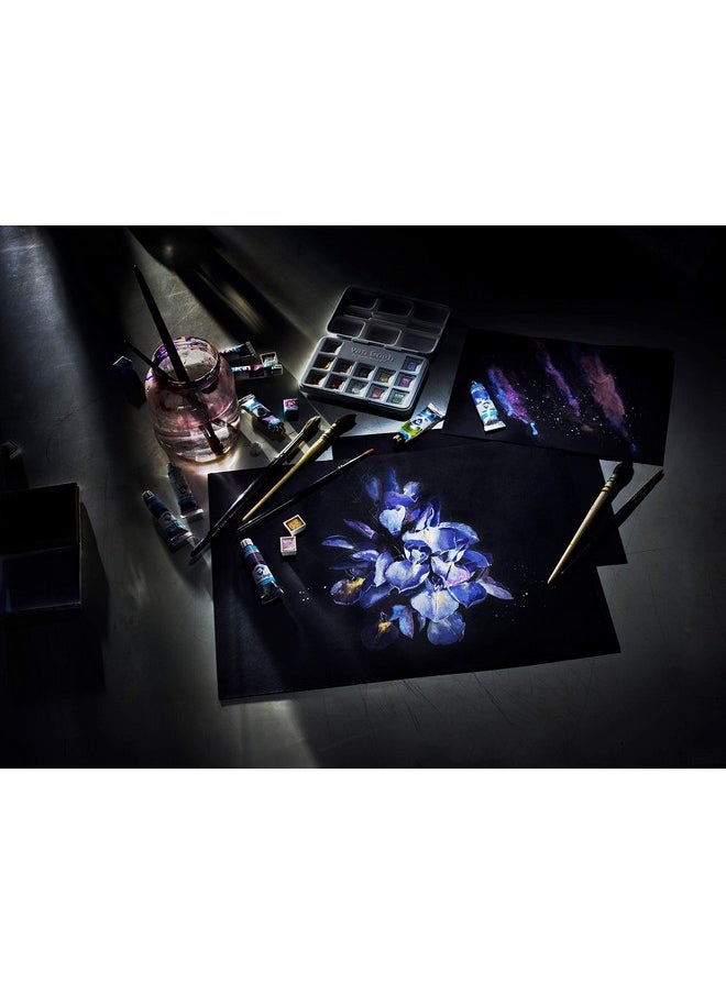 Van Gogh Watercolor Paper Pad 140Lb. Black Paper 12 Sheets 11.7 X 16.5 / A3  - Image 2
