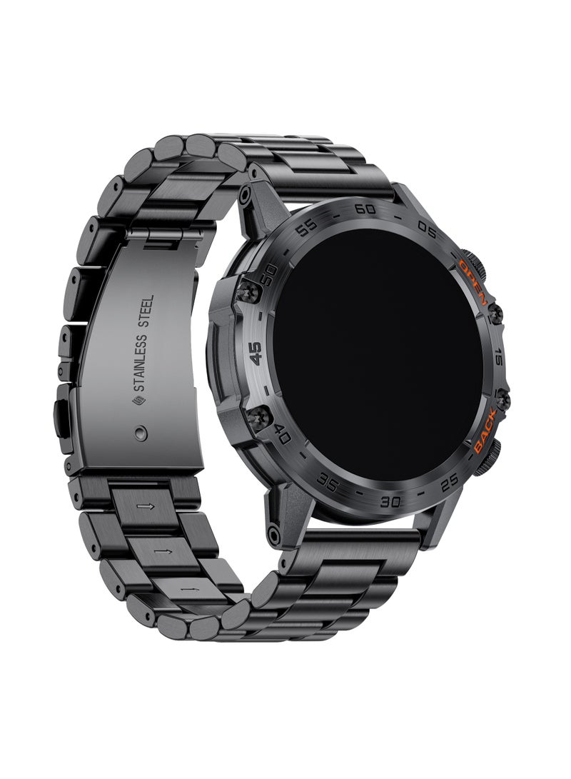 LIGE Smart Watch Men Waterproof AMOLED Screen Bluetooth Call Fitness Sports Smartwatch Health Monitoring Black  - Image 2