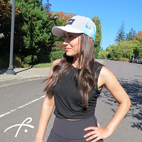 Grace Folly Beach Trucker Hats for Women- Snapback Baseball Cap for Summer (Palm Beach) - Image 4