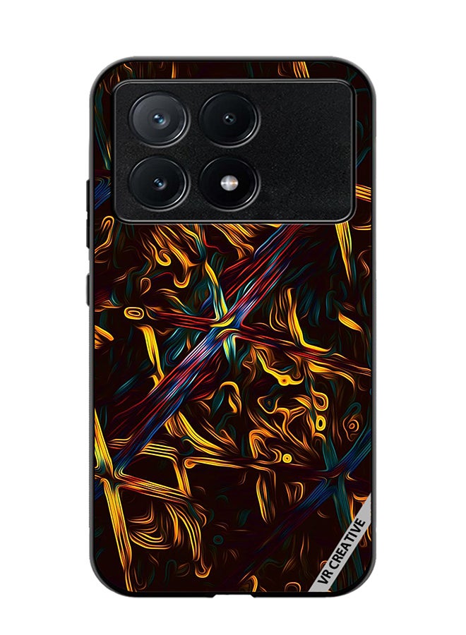 VR CREATIVE Protective Case Cover For Xiaomi Poco X6 Pro Abstract Design Multicolour - Image 1