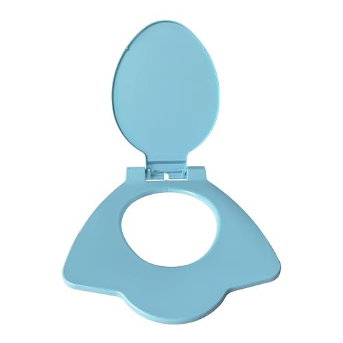 LUXART Toilet Seat Cover 19.5L x 16W Inc Indian Commode Oval Seat Cover With Round Edge | Non-Soft Close Commode Cover With Installation Kit | PP Western Toilet Cover For Bathroom, Commercial Use - Image 1