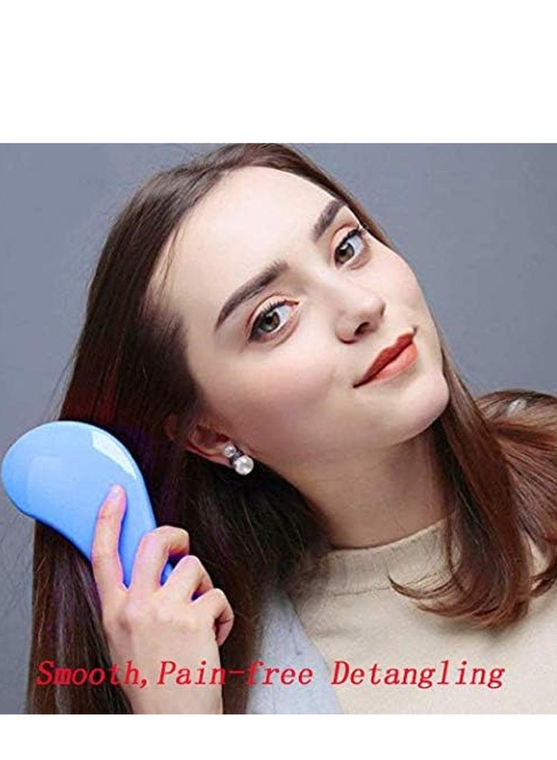 Generic Portable Detangling Hair Brush with 2 Anti-Static Sliding Combs and Air Cushion Massage Function, Suitable for All Hair Types: Curly, Long, Thick, Dry and Wet, Provides Comfort and Softness for Women, Men and Kids. - Image 2