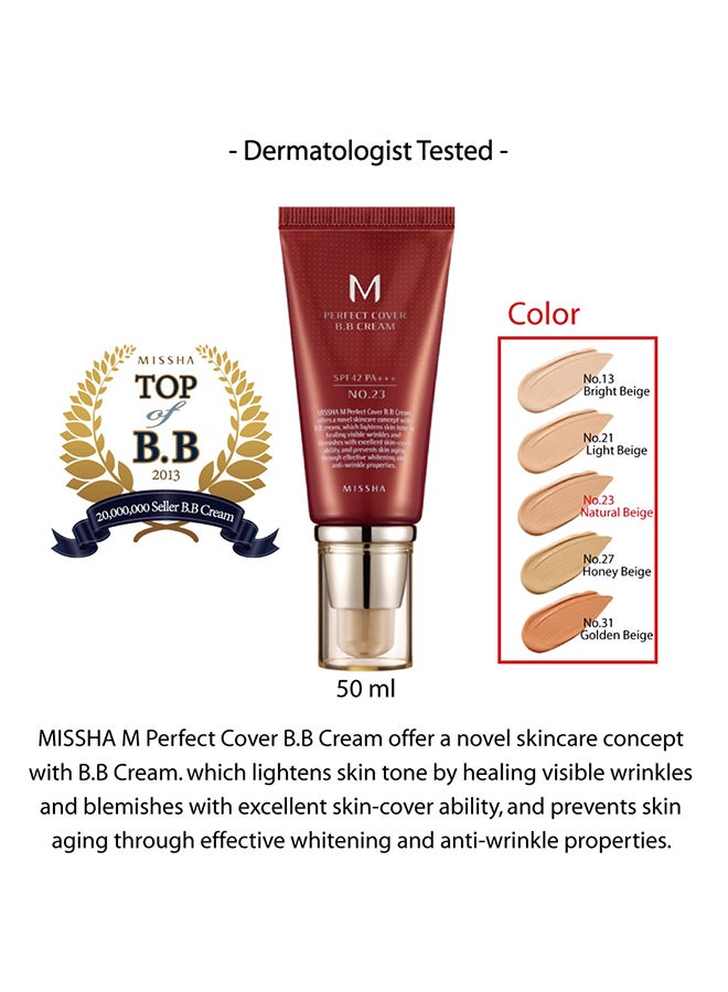 Missha Perfect Cover BB Cream No. 23 - Image 4