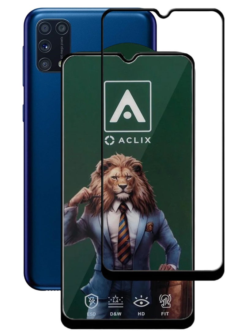 ACLIX Antistatic ESD Dustproof Premium Quality High Definition Tempered Glass Screen Protector Designed For Samsung Galaxy M31 - Image 1