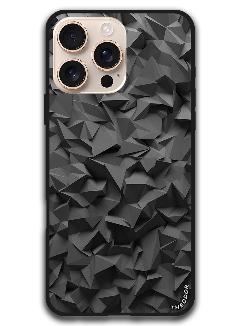 Theodor Protective Case Anti Scratch Shock Proof Bumper Cover For iPhone 16 Pro (6.3)-inch texture_relief_3d - Image 1