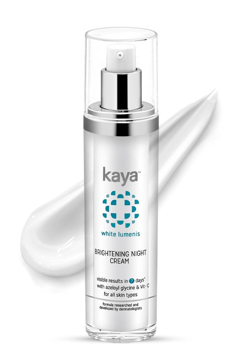Kaya Clinic Brightening Night Cream 50ml Azelaic Acid Vitamin C Moisturizer For Visibly Brighter Soft Skin All Skin Types  50ML - Image 1