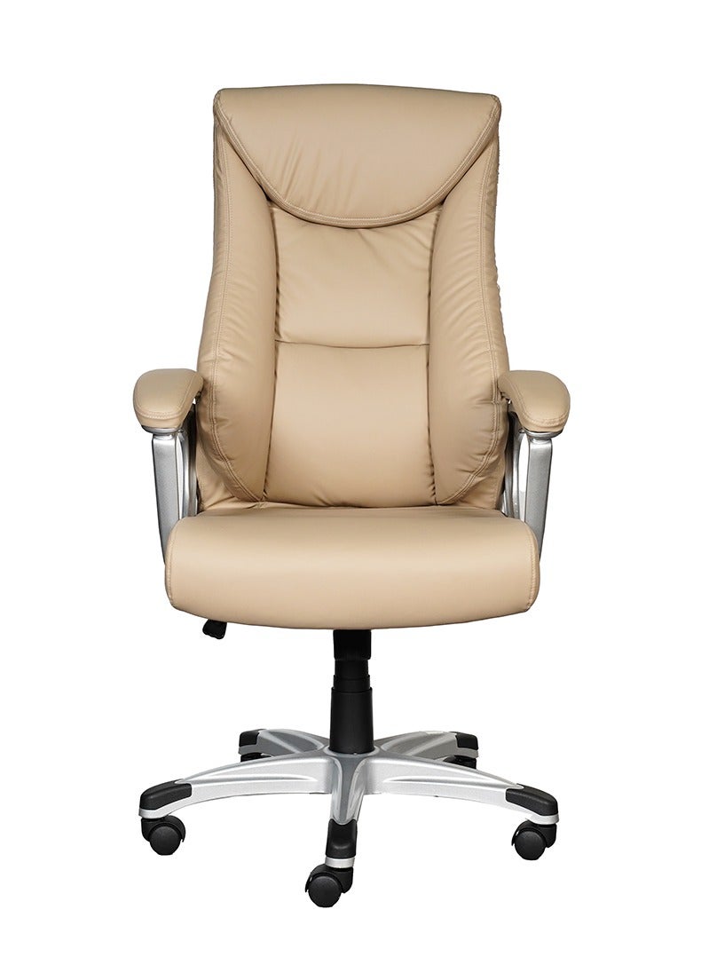 HUIMEI EQ-5182-A High Back Office Chair Beige Color  - Image 1