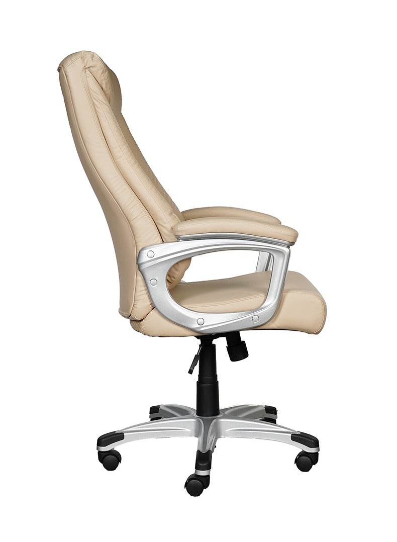 HUIMEI EQ-5182-A High Back Office Chair Beige Color  - Image 3