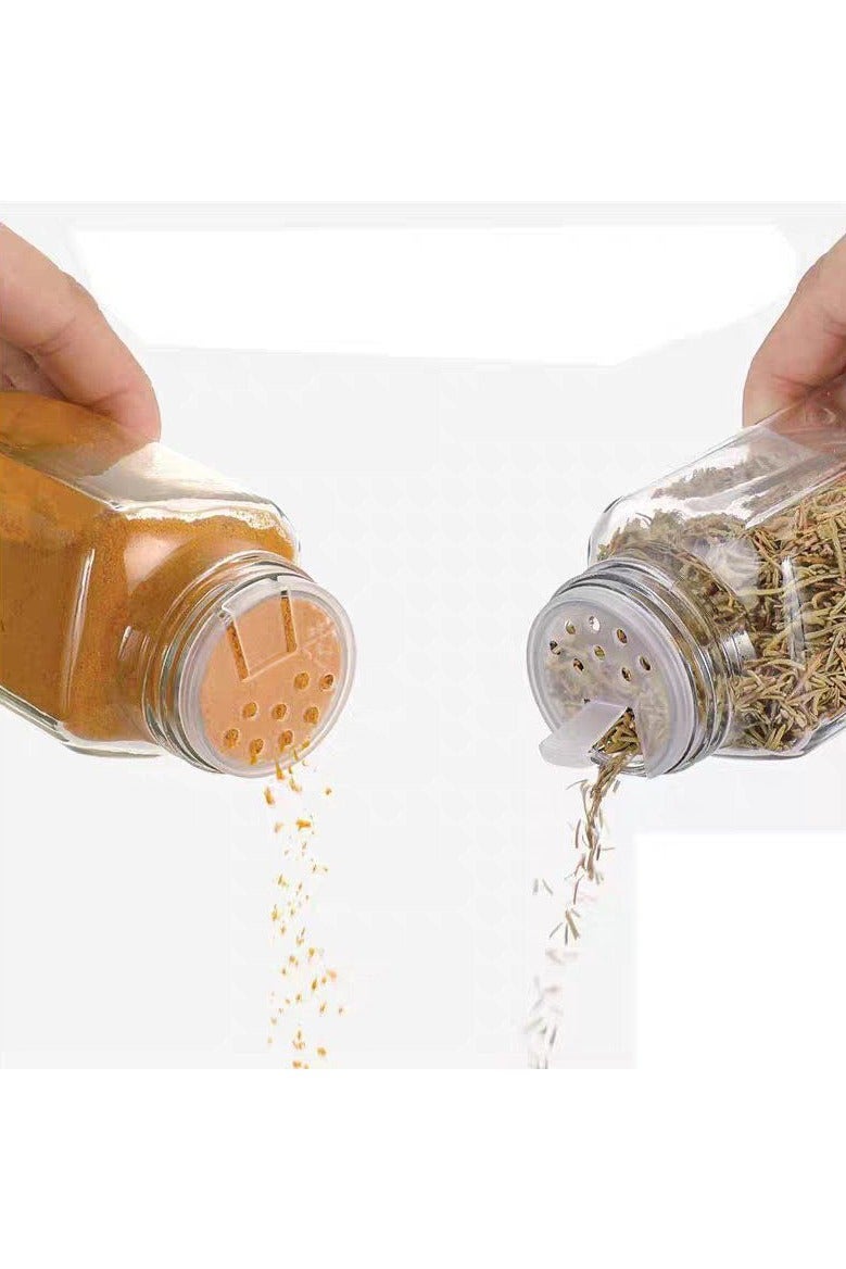12-Piece Spice Jar Set with Labels, Cleaning Brush & Silicone Funnel  - Image 5