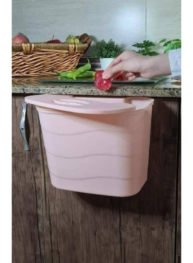 سلة درفه بغطاء -  باسكت القمامه المعلق بغطا - ليث - J1 - Image 2