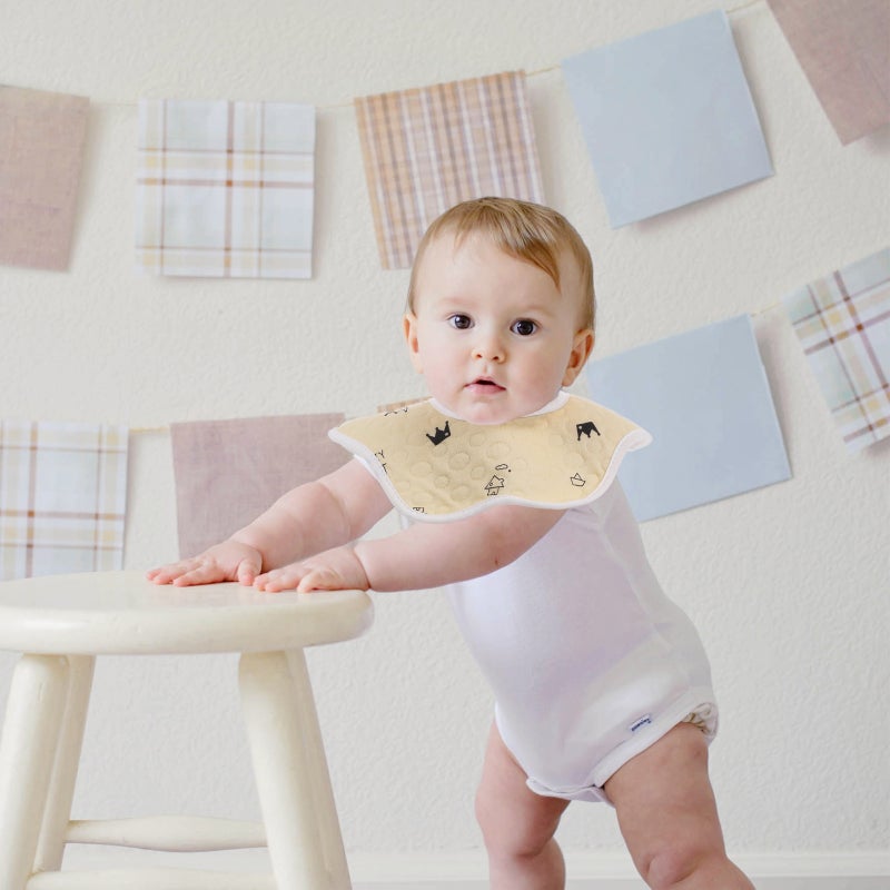Infant Bibs Drooling Teething Period Saliva Control Square Shape 3Pcs - Image 4