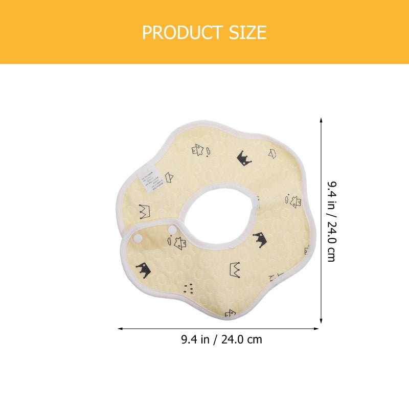 Infant Bibs Drooling Teething Period Saliva Control Square Shape 3Pcs - Image 2