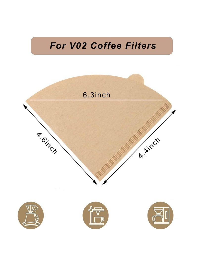 General - Coffee Filter Paper (100 pcs), Disposable Coffee Filter Cups, 100 Unbleached Natural Paper Filter Ears 2-4 Cups, Conical for Pour Over and Drip Coffee Makers - Image 1