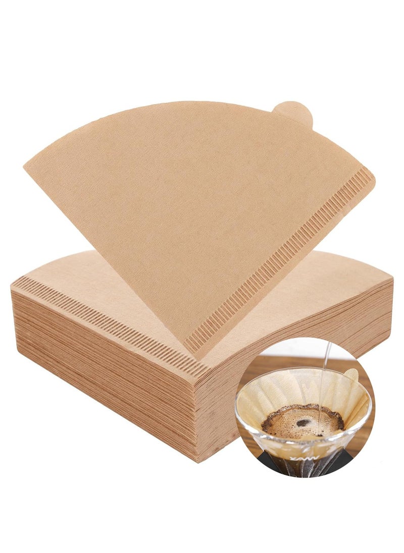 General - Coffee Filter Paper (100 pcs), Disposable Coffee Filter Cups, 100 Unbleached Natural Paper Filter Ears 2-4 Cups, Conical for Pour Over and Drip Coffee Makers - Image 1