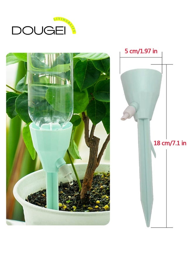 دوغي 6PCS جديد ترقية المصنع الذاتي الري النموذج,أجهزة الري المصنع القابلة للتعديل مع التبديل البطيء التحكم الإفراج قطرة المياه,إدراج زراعة الري,التلقائي مصنع Waterer للعطلات - Image 2