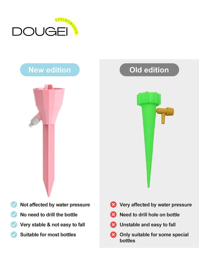 دوغي 6PCS جديد ترقية المصنع الذاتي الري النموذج,أجهزة الري المصنع القابلة للتعديل مع التبديل البطيء التحكم الإفراج قطرة المياه,إدراج زراعة الري,التلقائي مصنع Waterer للعطلات - Image 3