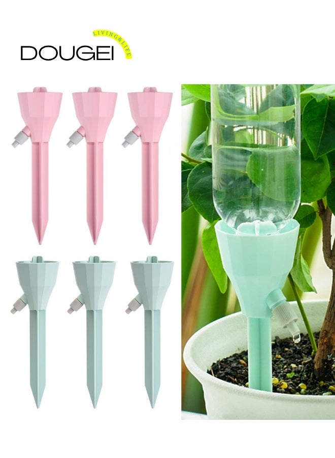 دوغي 6PCS جديد ترقية المصنع الذاتي الري النموذج,أجهزة الري المصنع القابلة للتعديل مع التبديل البطيء التحكم الإفراج قطرة المياه,إدراج زراعة الري,التلقائي مصنع Waterer للعطلات - Image 1