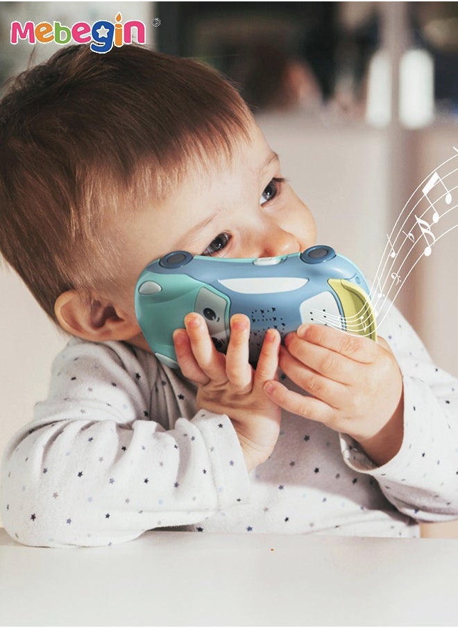 2 in 1 Car-shaped Mobile Phone Toy with Star Projection, Light and Music, Multifunctional Baby Phone Toy with 13 Buttons, Teething Toy for Babies, Perfect for Bbabies Who Enjoy Playing with Real Phones, 3 AAA Batteries Required(Not Included), 15*7.5*3.7cm