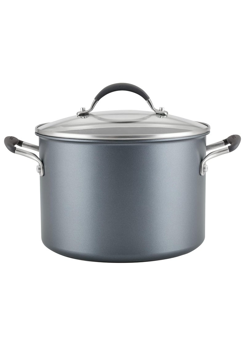 Circulon Circulon A1 Series with ScratchDefense Technology Nonstick Induction Stockpot with Lid, 8 Quart, Graphite  - Image 1