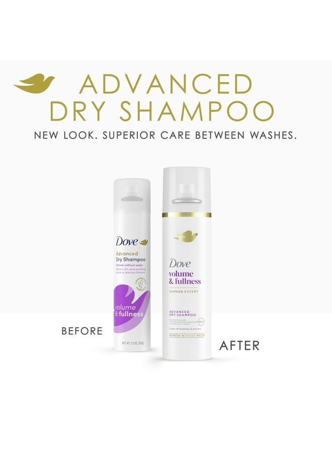Dove بخاخ شامبو جاف، حجم وكثافة، يمتص الزيت لتجديد الشعر دون غسيل، 5 أونصات (عبوتين) - Image 3