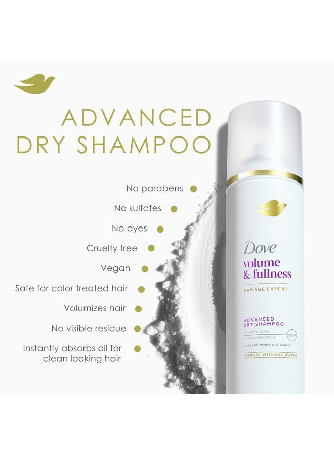 Dove بخاخ شامبو جاف، حجم وكثافة، يمتص الزيت لتجديد الشعر دون غسيل، 5 أونصات (عبوتين) - Image 4