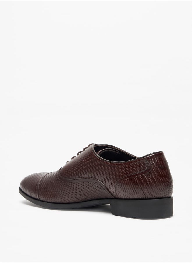 LBL by Shoexpress - Men's Textured Lace-Up Oxford Shoes - Image 1