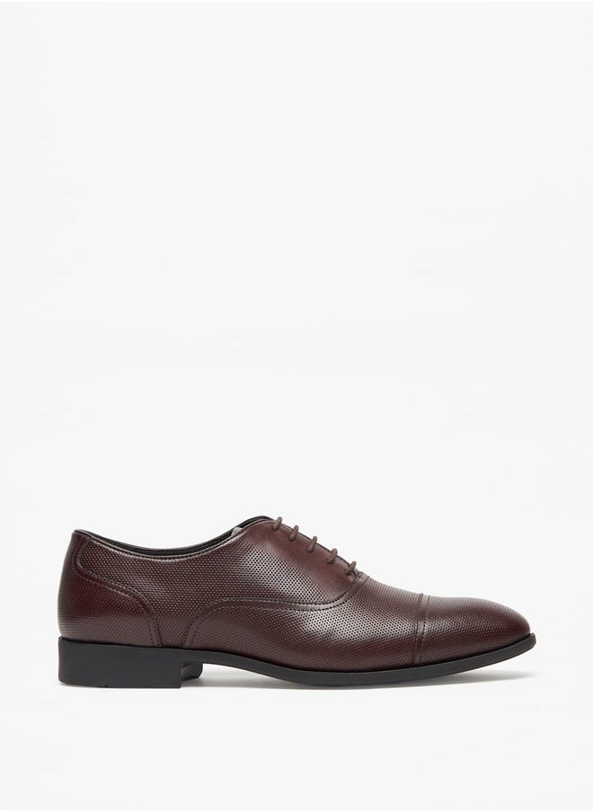 LBL by Shoexpress - Men's Textured Lace-Up Oxford Shoes - Image 1