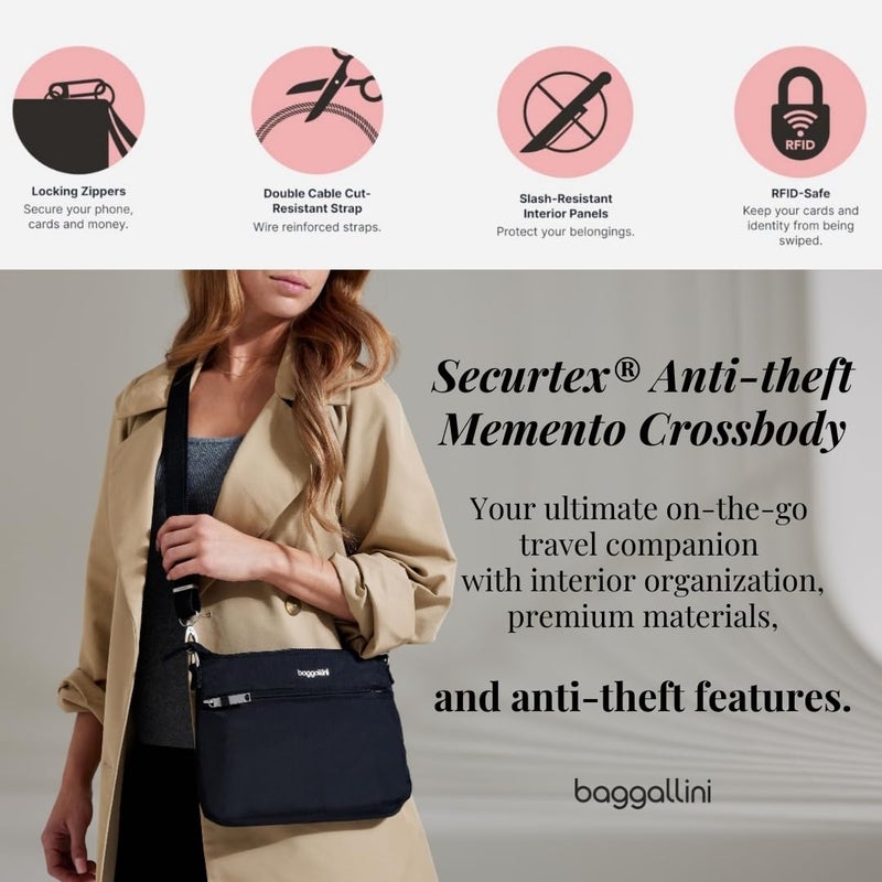 Baggallini Securtex Anti-Theft Memento Crossbody Bag - Image 2