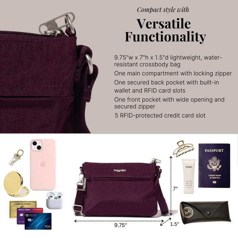 Baggallini Securtex Anti-Theft Memento Crossbody Bag - Image 4