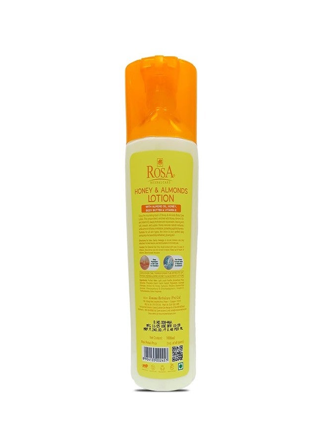 ROSA Honey and Almond bady Care lotion l For Soft & Smooth Skin I Unisex, Pack of 1-1000 ml - Image 2