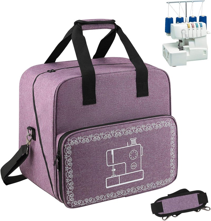 Coopay Overlocker Machine Bag and Storage, Carrying Case for Overlocker, Travel Protective Case for Storing and Protecting Overlocker, With Compartments and Pockets, Large, Lightweight - Image 1