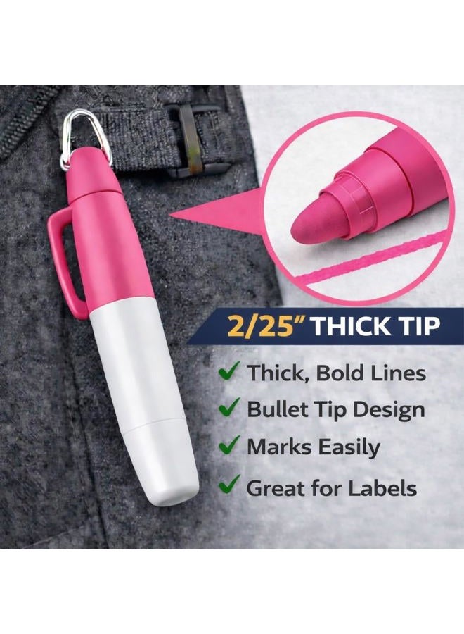 TH Golf Mini Permanent Markers | Assorted Colours | Fine Point | 6 Count (Pink) - Image 4