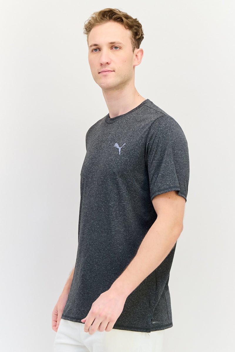 PUMA تي شيرت رياضي للرجال بأكمام قصيرة، رمادي داكن - Image 2