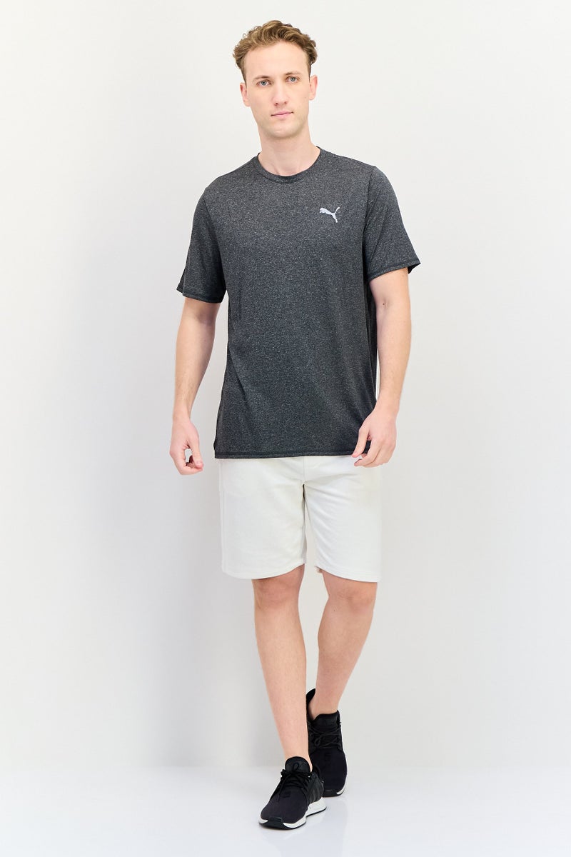 PUMA تي شيرت رياضي للرجال بأكمام قصيرة، رمادي داكن - Image 4
