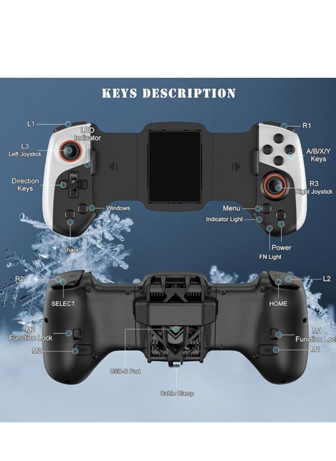 Beauenty Wireless game board controller with cooling deflector Macro Function for iPhone iOS Android Switch PC COD、 Diablo's phone controller joystick  - Image 5