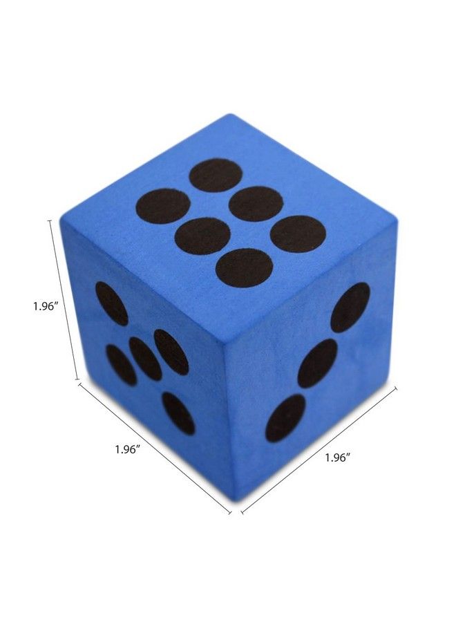 Deke Home نرد رغاوي كبير 4 قطع/عبوة. مربعات بألوان متنوعة ممتازة لألعاب الأطفال الأولاد والبنات هدايا للحفلات أدوات حشو ممتعة لألعاب الهدايا - Image 5