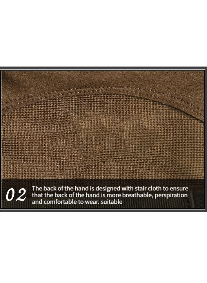 M MIAOYAN M MIAOYAN Tactical Gloves Black Hawk O Kee Outdoor Riding Army Fans Anti-cutting Field Performance Sports Fitness Hard Shell Half Finger Gloves  - Image 4